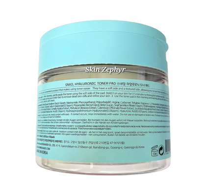 Bonnyhill Snail Hyaluronic Toner Pads