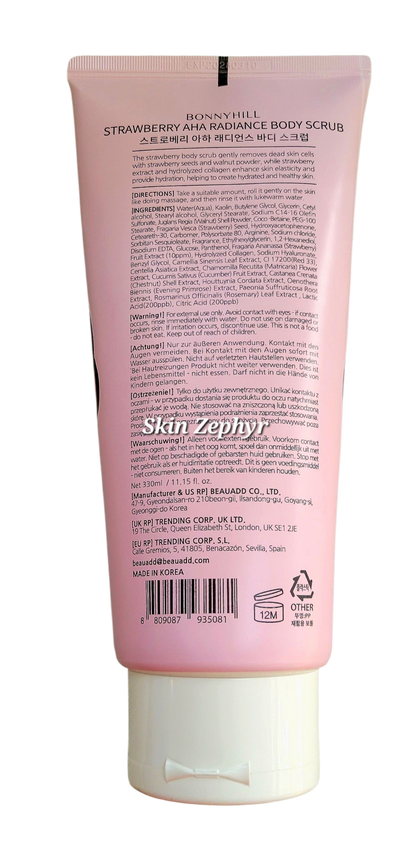 Bonnyhill Strawberry AHA Radiance Body Scrub