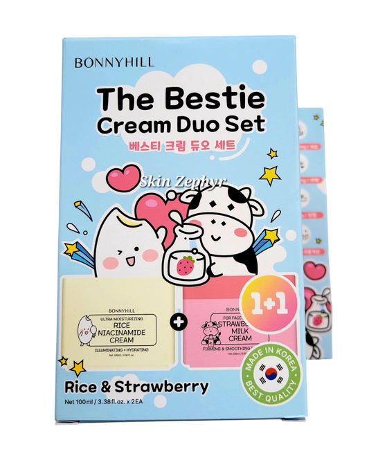 Bonnyhill The Bestie Cream Duo Set: Rice and Strawberry