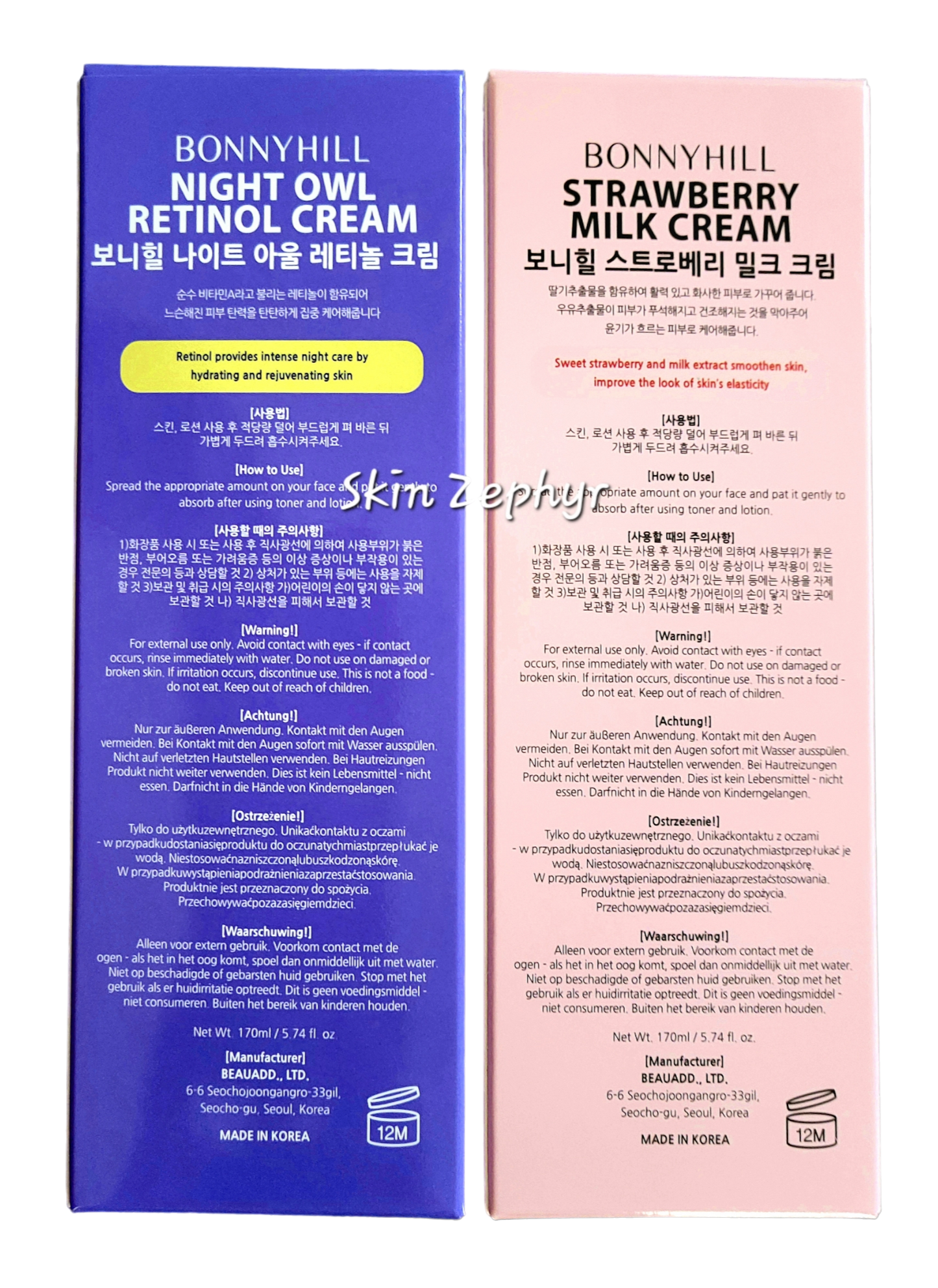 Bonnyhill Day and Night Care 24 Hydration Set