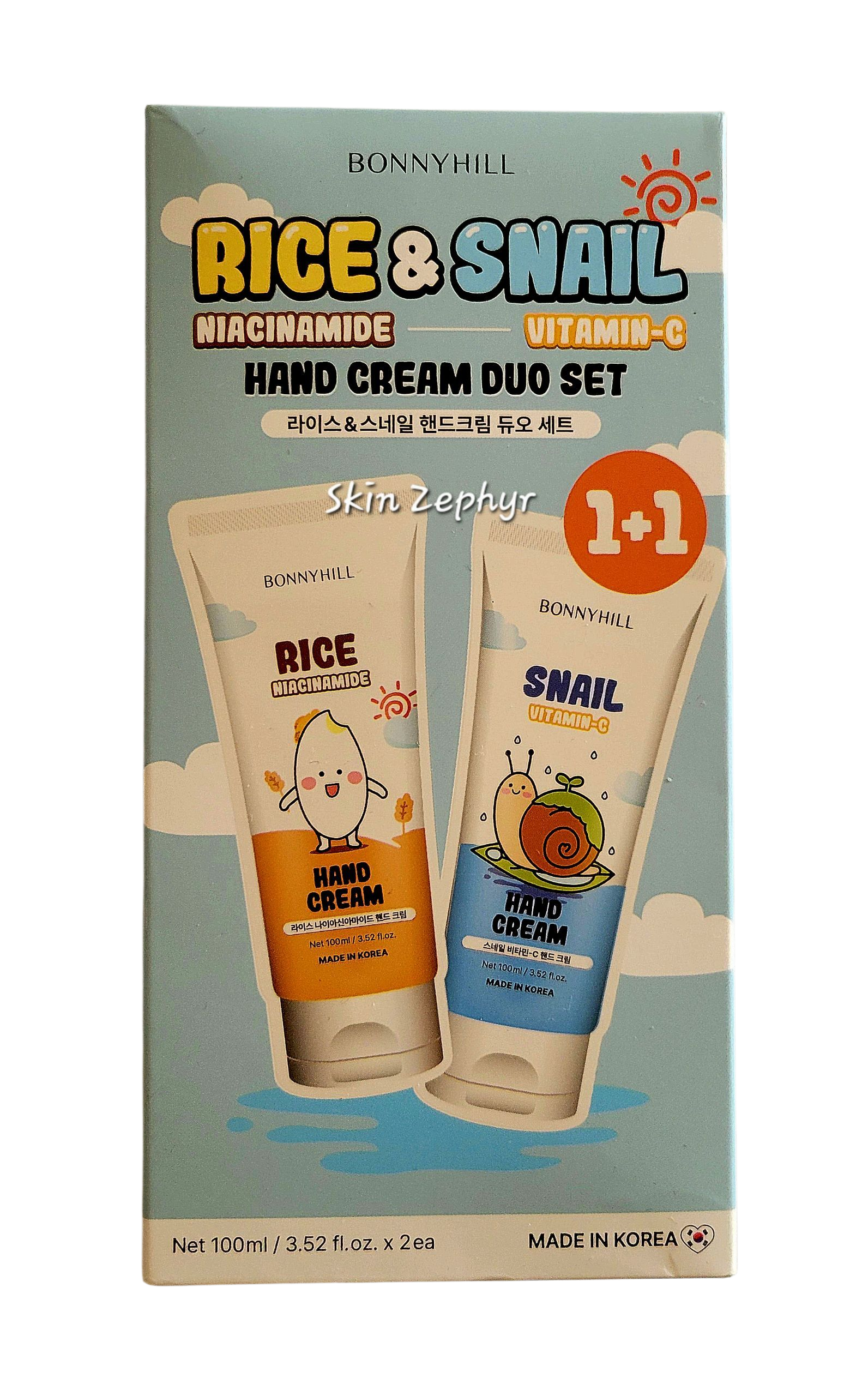 Bonnyhill Rice and Snail Hand Cream Duo Set – Skin Zephyr