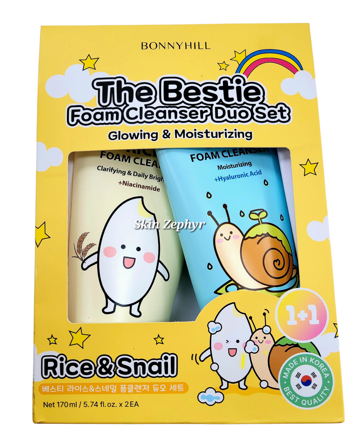Bonnyhill The Bestie Foam Cleanser Duo Set: Glowing and Moisturizing