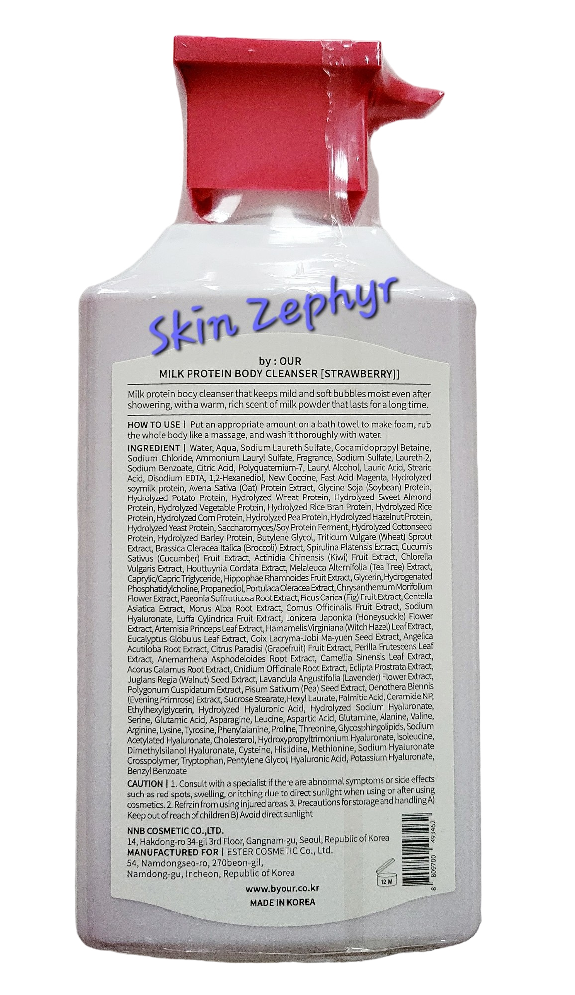 By:Our Milk Protein Strawberry Body Cleanser