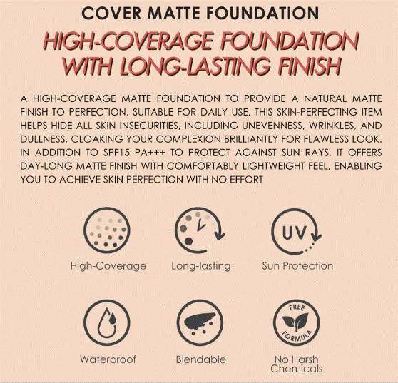 Cathy Doll Cover Matte Foundation SPF 15 PA+++