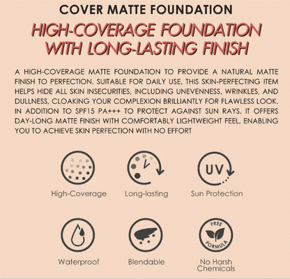 Cathy Doll Cover Matte Foundation SPF 15 PA+++