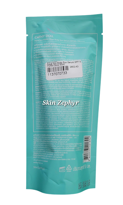 Cathy Doll Aqua Sun Body Sun Serum SPF 50+ PA++++