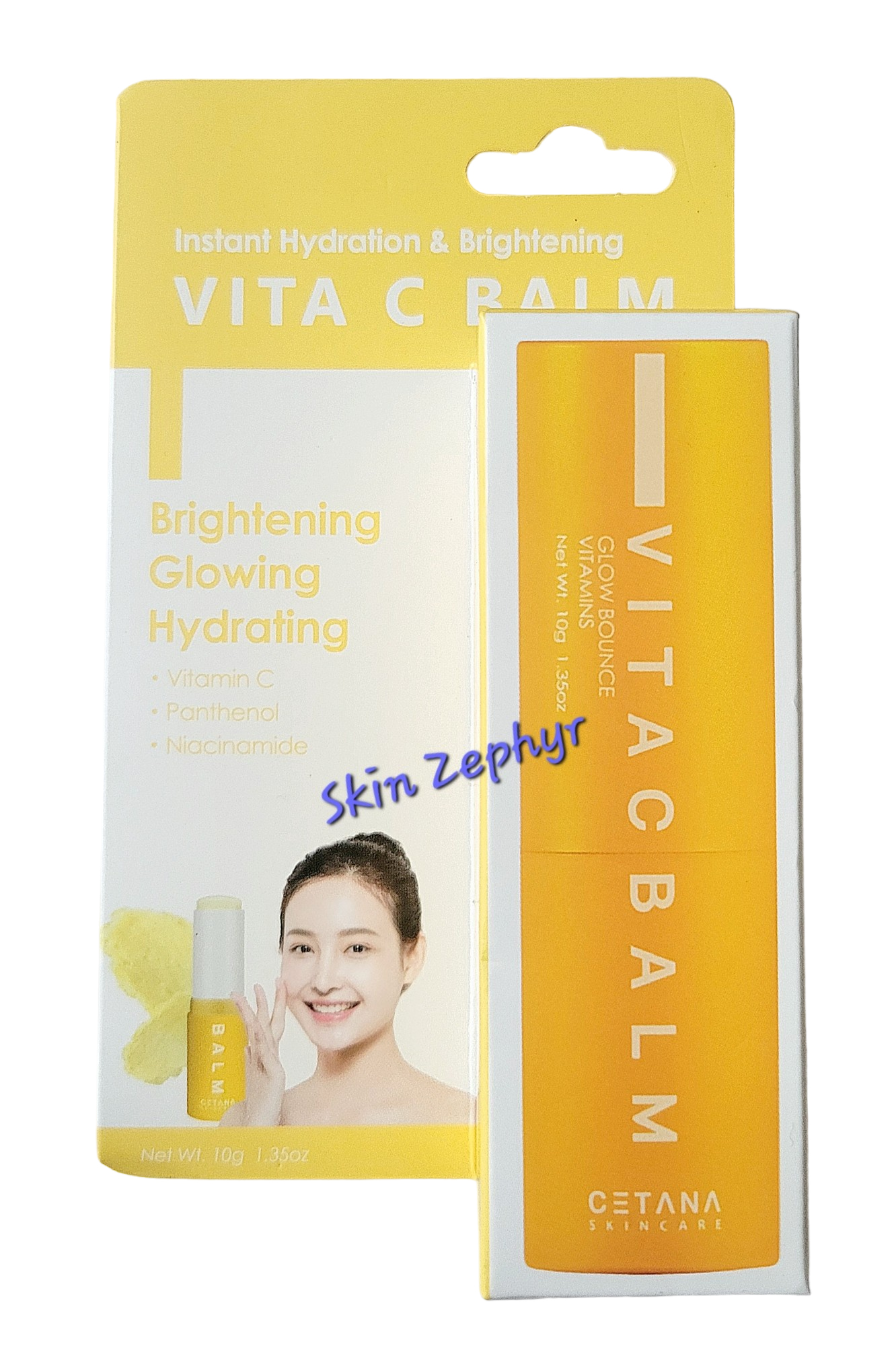 Cetana Vitamin C Brightening Moisturizer Balm Stick For Face, Neck And Lips
