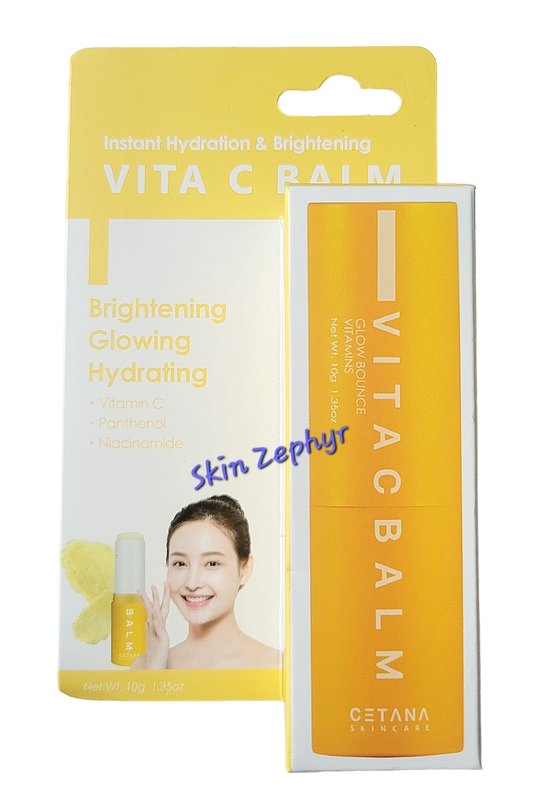 Cetana Vitamin C Brightening Moisturizer Balm Stick For Face, Neck And Lips