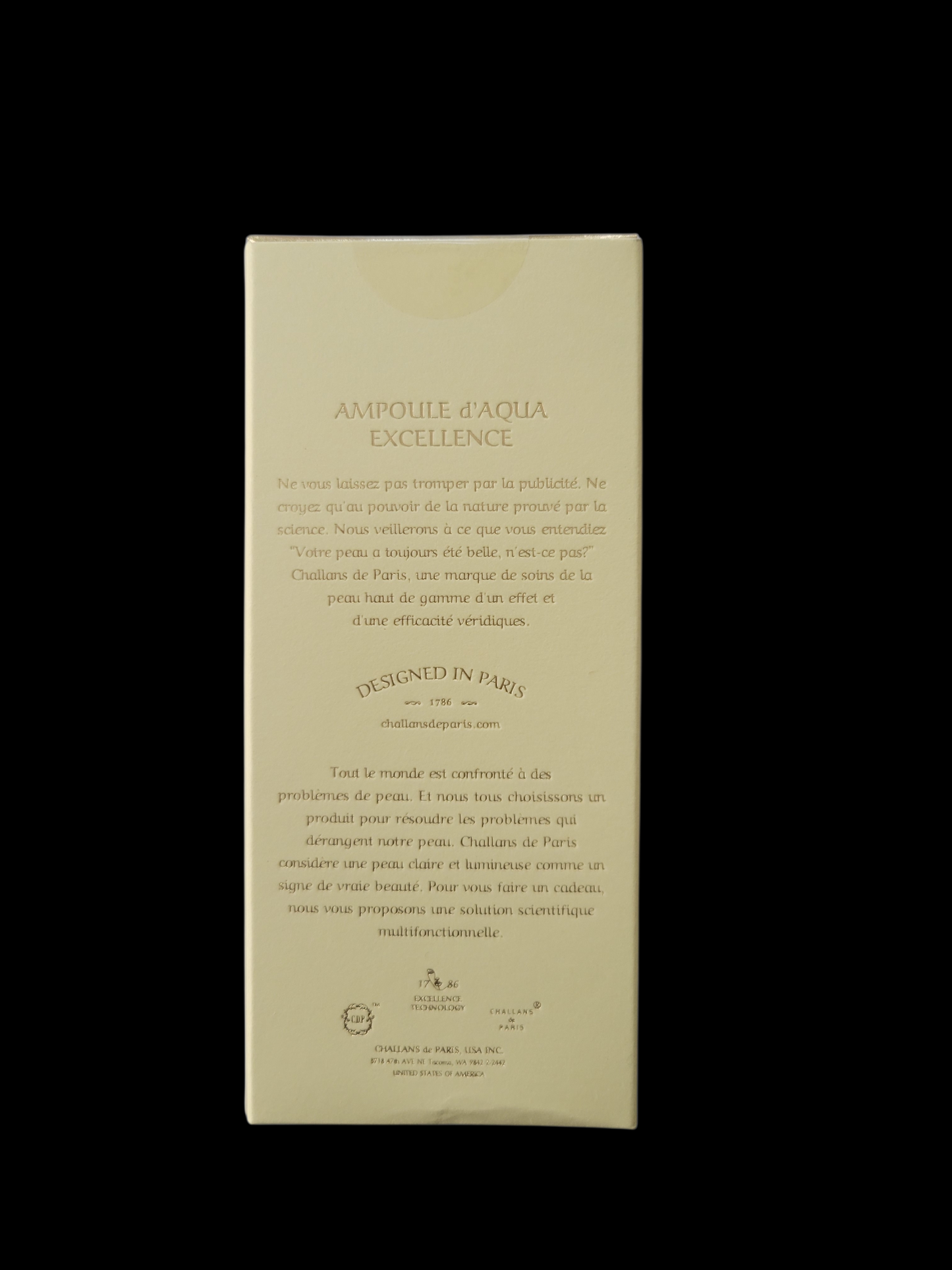 Challans de Paris Ampoule de Aqua