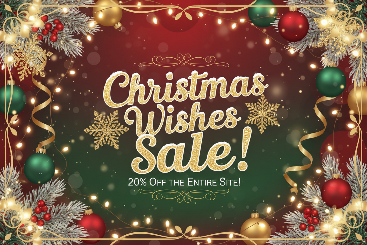 Christmas Wishes Sale! 20% Off the Entire Site!