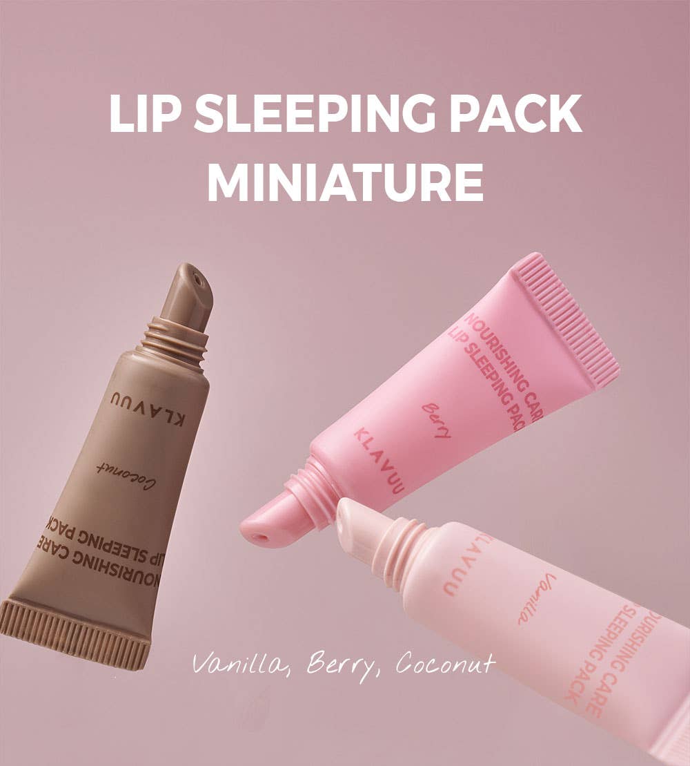 KLAVUU 3 piece Lip Care Sleeping Kit Holiday