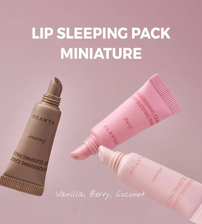 KLAVUU 3 piece Lip Care Sleeping Kit Holiday