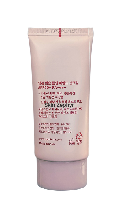 Damtone Clear Tone-Up Mild Suncream SPF 50+ PA++++