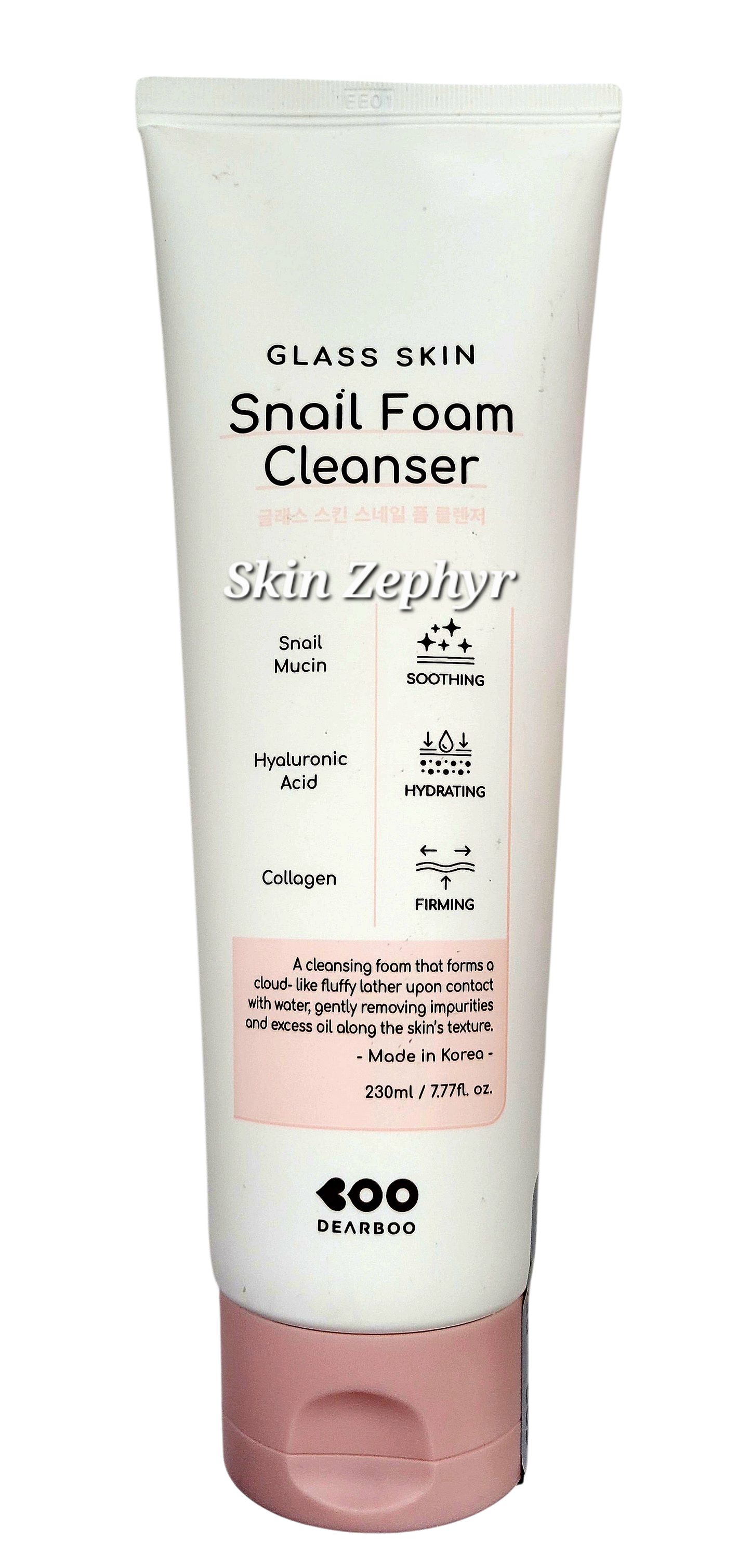 Dearboo Glass Skin Snail Foam Cleanser