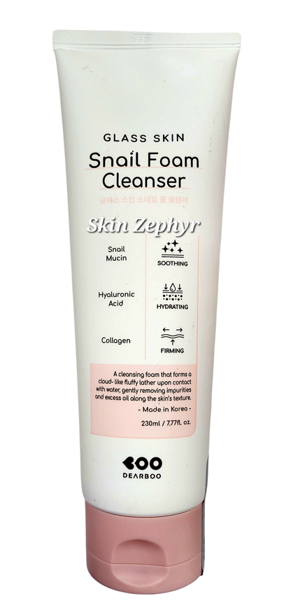 Dearboo Glass Skin Snail Foam Cleanser