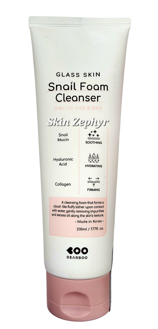 Dearboo Glass Skin Snail Foam Cleanser