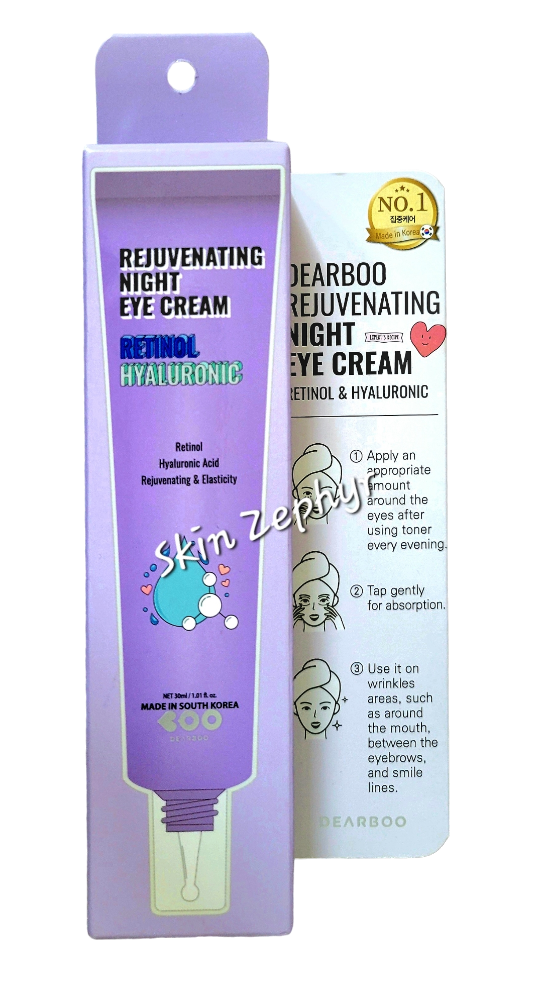 Dearboo Retinol Hyaluronic Rejuvenating Night Eye Cream