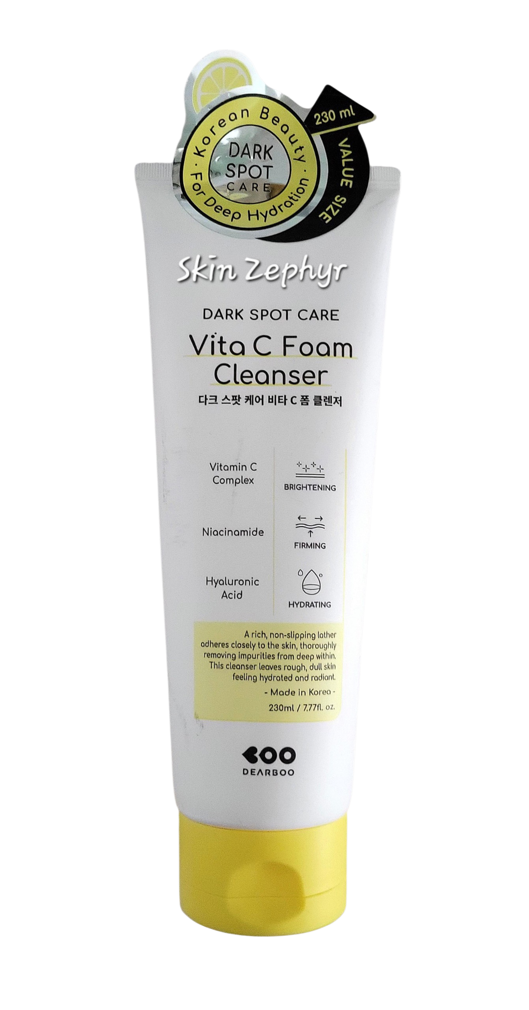 Dearboo Dark Spot Care Vita C Foam Face Cleanser