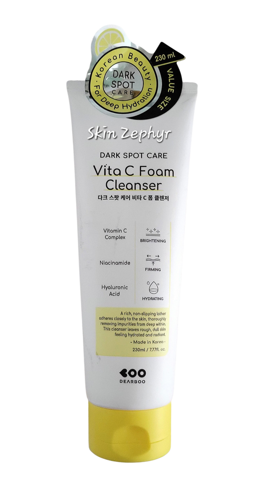 Dearboo Dark Spot Care Vita C Foam Face Cleanser