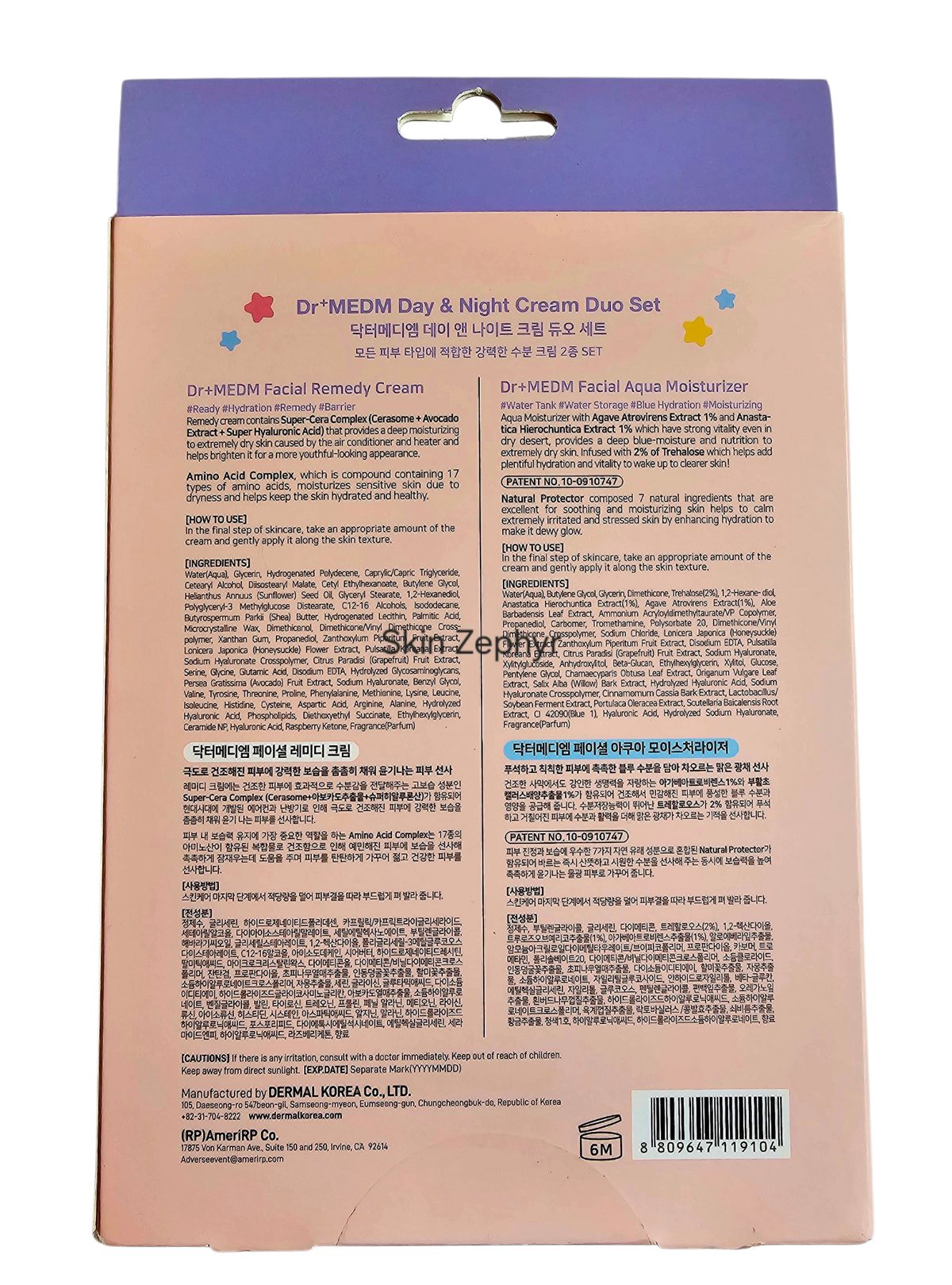 Dr. + MEDM 24 Hrs. Moisturizing Skincare Duo Set