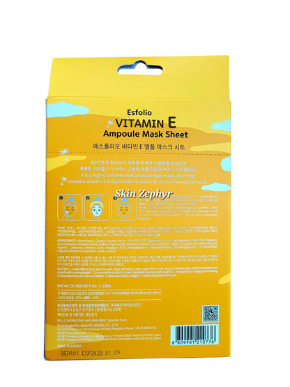 Esfolio Vitamin E Ampoule Mask Sheets