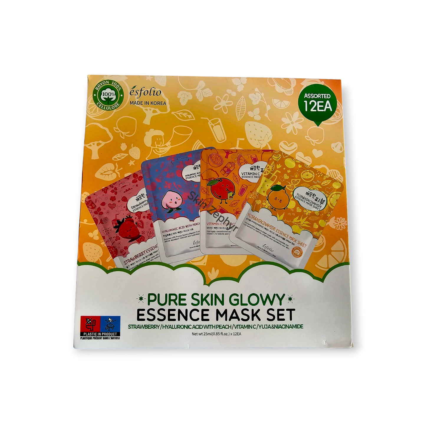 Esfolio Pure Skin Glowy Essence Mask Sheet
