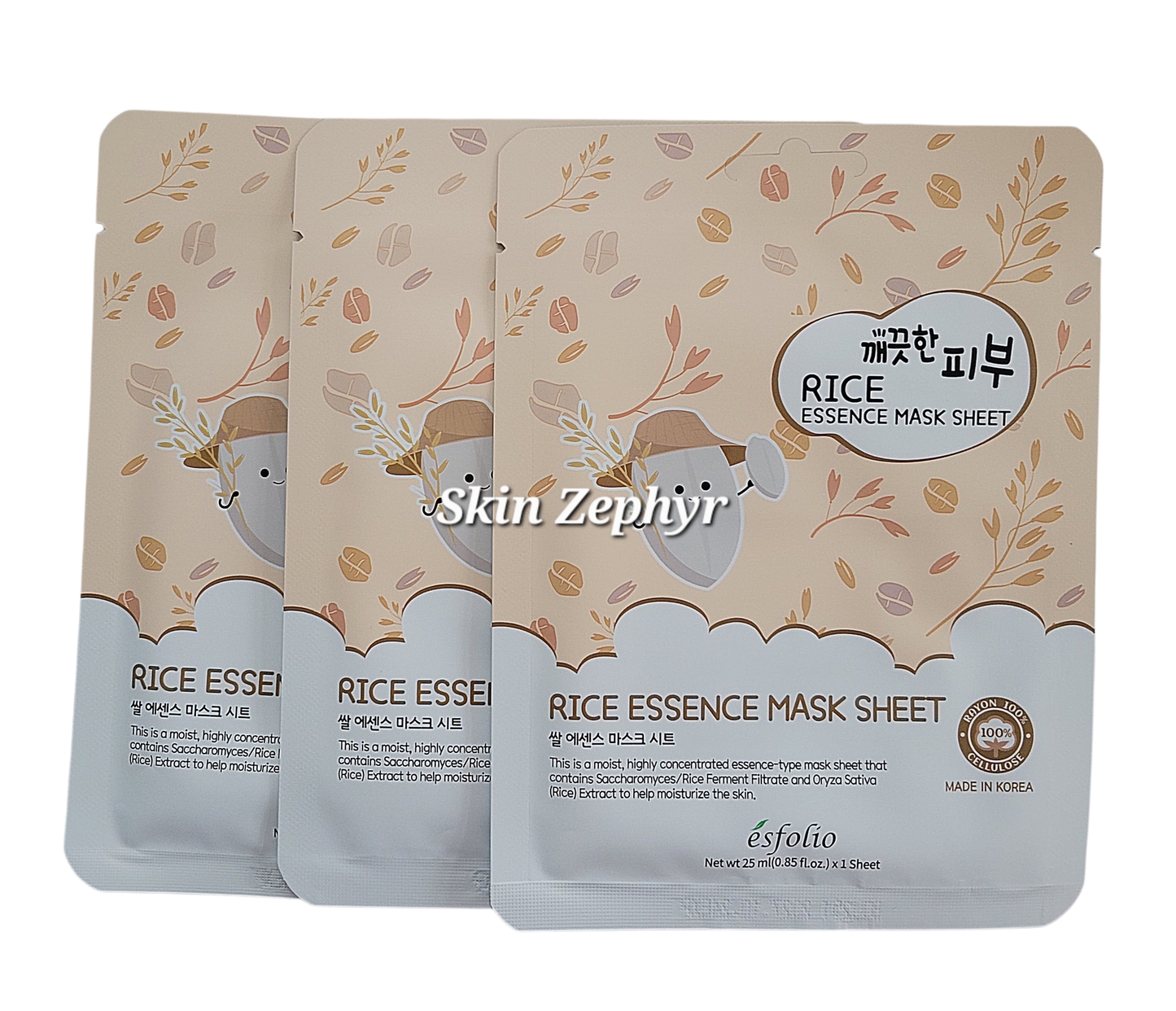 esfolio Rice Essence Sheet Mask
