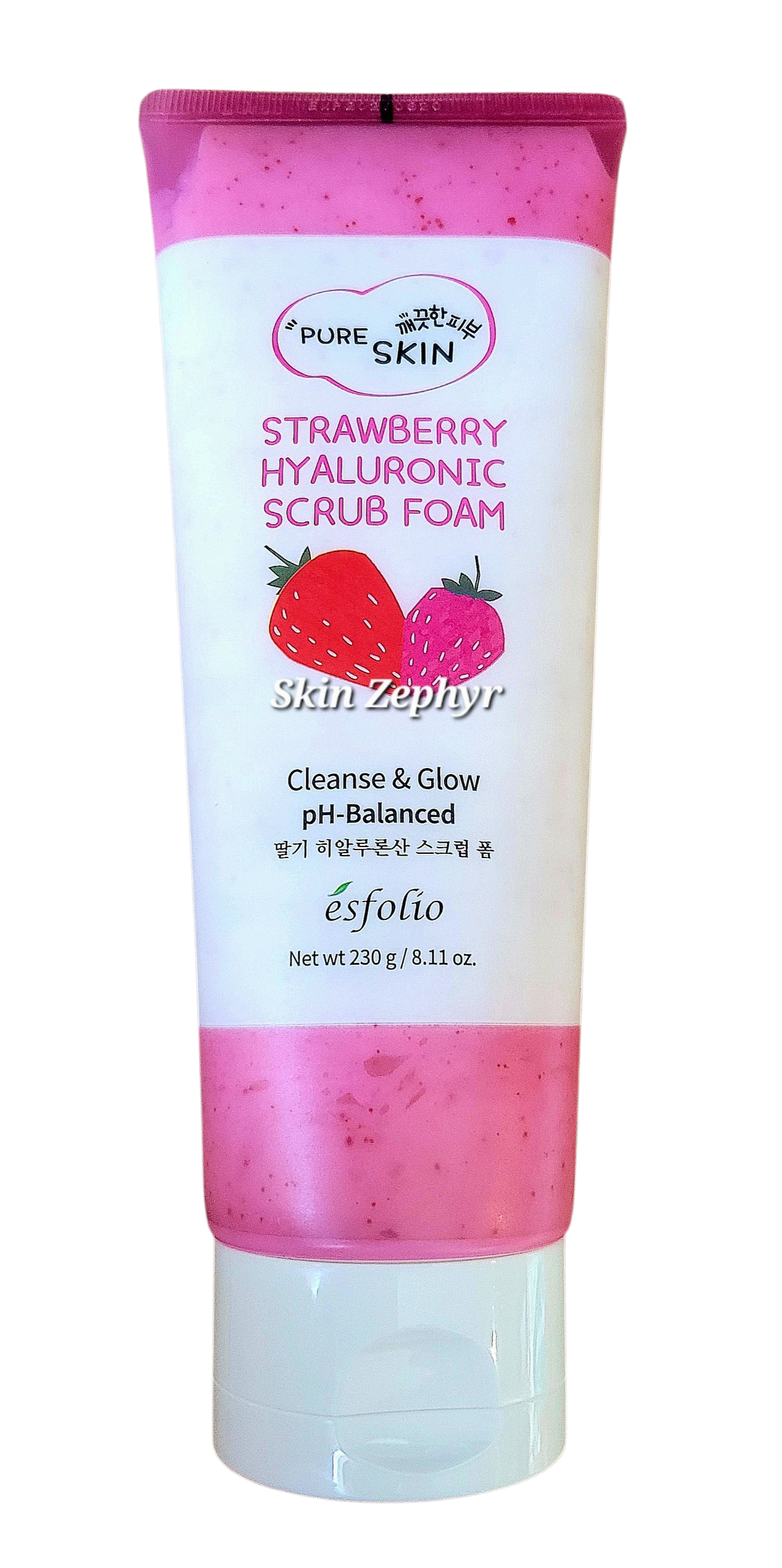 Esfolio Strawberry Hyaluronic Scrub Foam