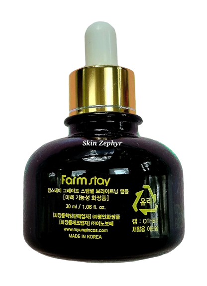 Farmstay Grape Stem Cell Whitening Ampoule