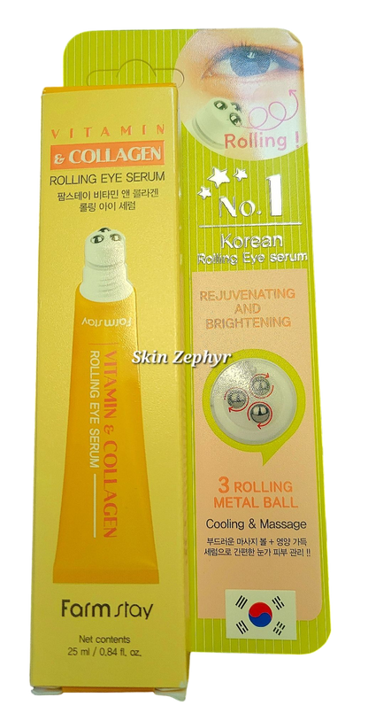 Farmstay Vitamin & Collagen Roll-on Eye Serum