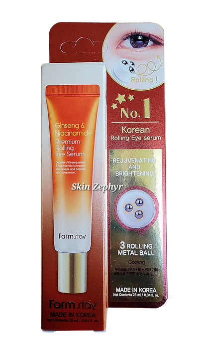 Farmstay Ginseng & Niacinamide Premium Rolling Eye Serum