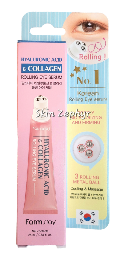 Farm Stay Hyaluronic Acid and Collagen Rolling Eye Serum