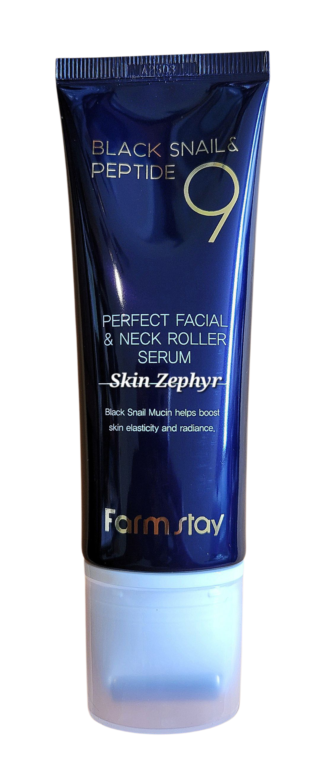 Farmstay Black Snail & Peptide 9 Perfect Facial & Neck Roller Serum