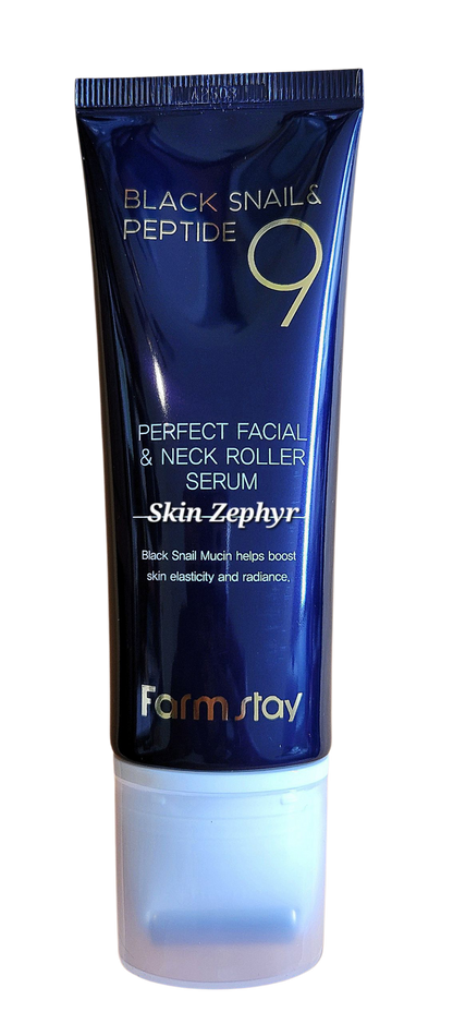 Farmstay Black Snail & Peptide 9 Perfect Facial & Neck Roller Serum