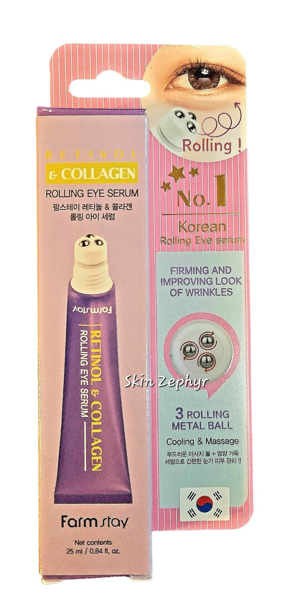 Farm Stay Retinol and Collagen Rolling Eye Serum