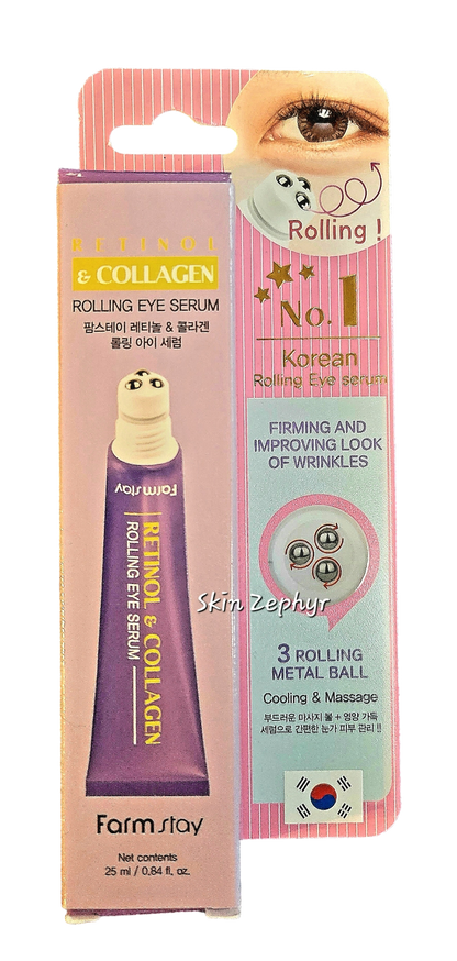 Farm Stay Retinol and Collagen Rolling Eye Serum