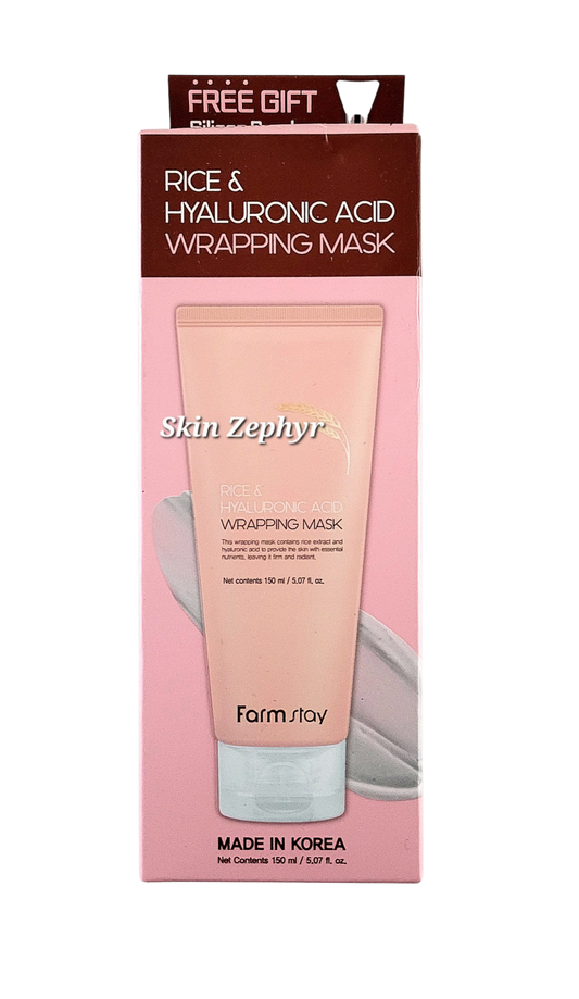 Farmstay Rice & Hyaluronic Acid Real Wrapping Face Mask