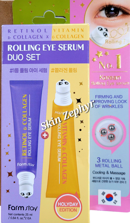Farmstay Rolling Eye Serum Duo Set