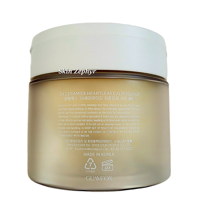 Glamfox 5x Ceramide Heartleaf Calming Pad
