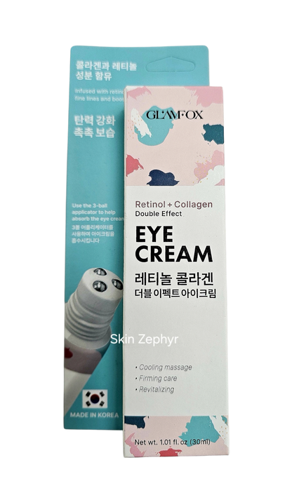 Glamfox Double Effect Eye Cream Retinol & Collagen