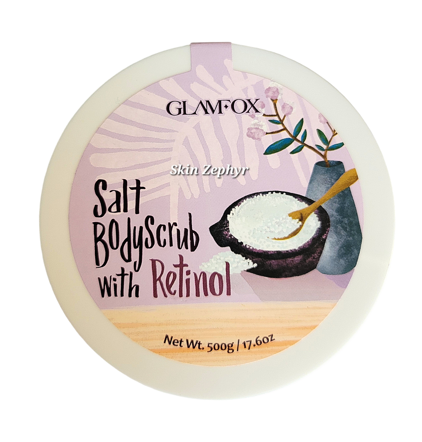 Glamfox Salt Body Scrub with Retinol
