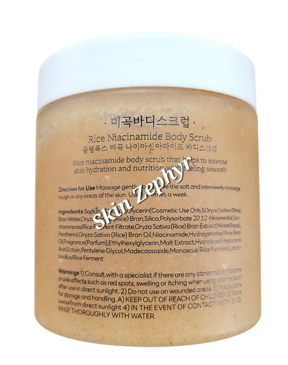 Glamfox Rice Niacinamide Body Scrub