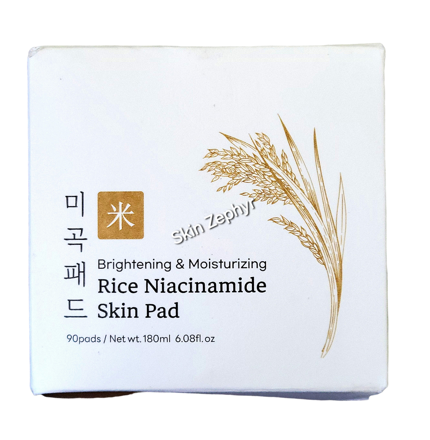 Glamfox Brightening and Moisturizing Rice Niacinamide Skin Pad