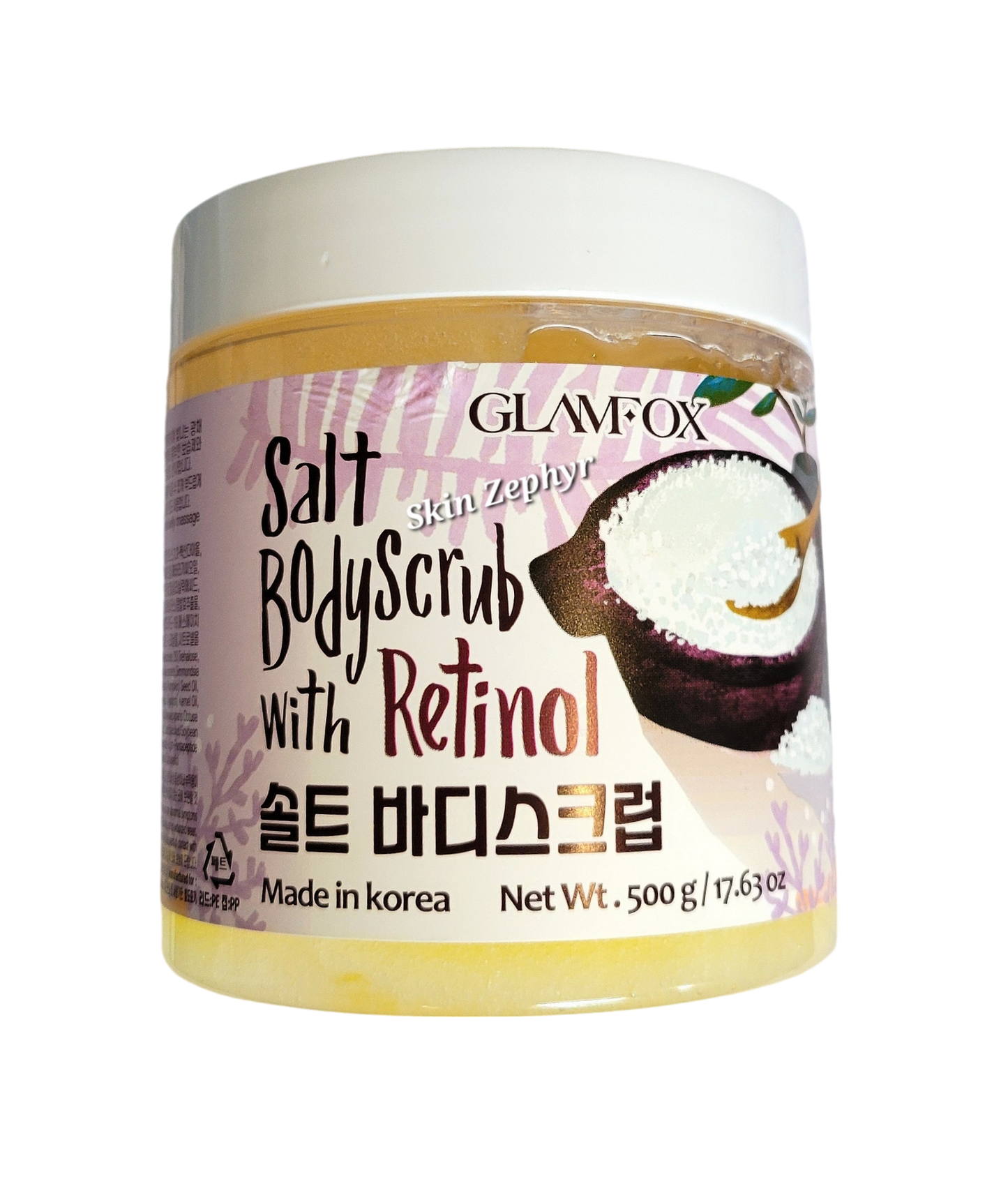 Glamfox Salt Body Scrub with Retinol