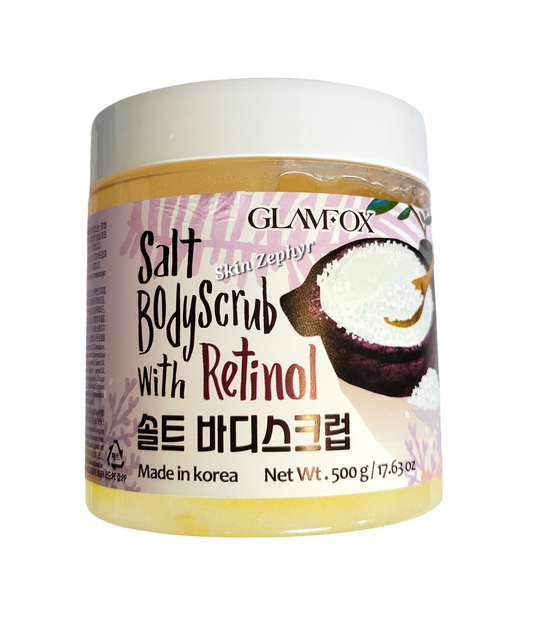 Glamfox Salt Body Scrub with Retinol