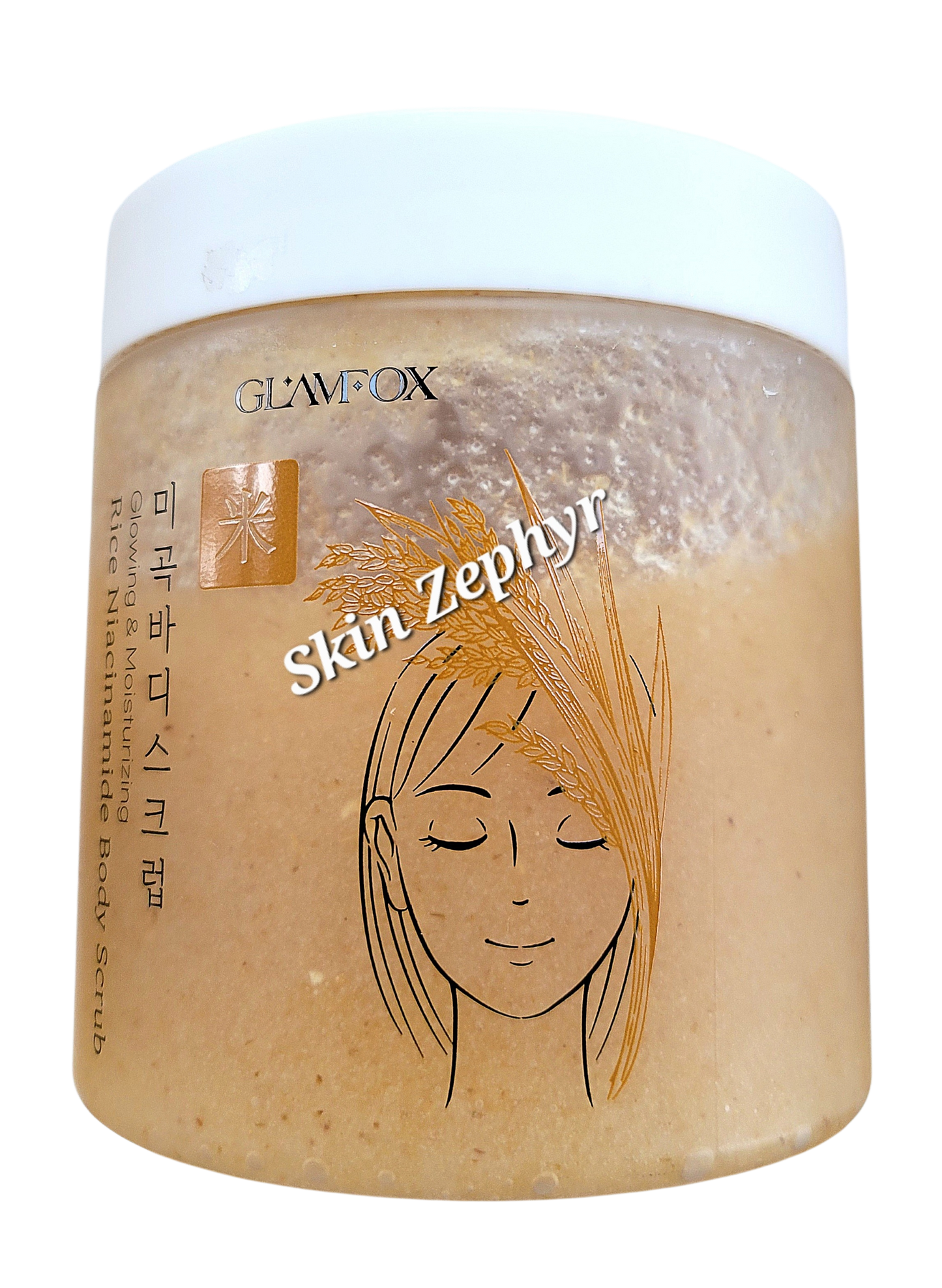 Glamfox Rice Niacinamide Body Scrub