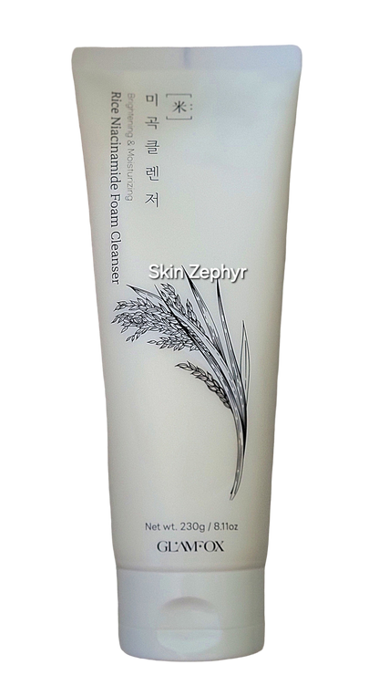 Glamfox Rice Niacinamide Foam Cleanser