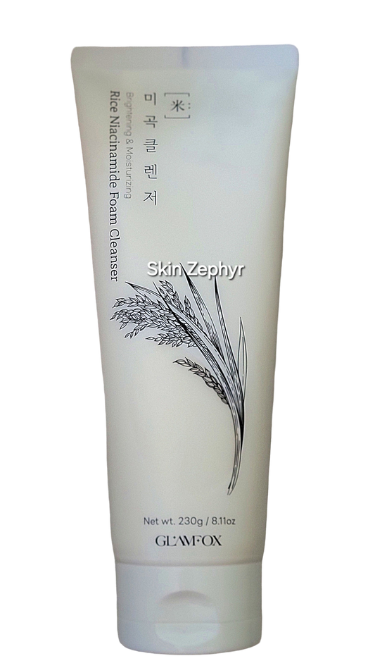 Glamfox Rice Niacinamide Foam Cleanser