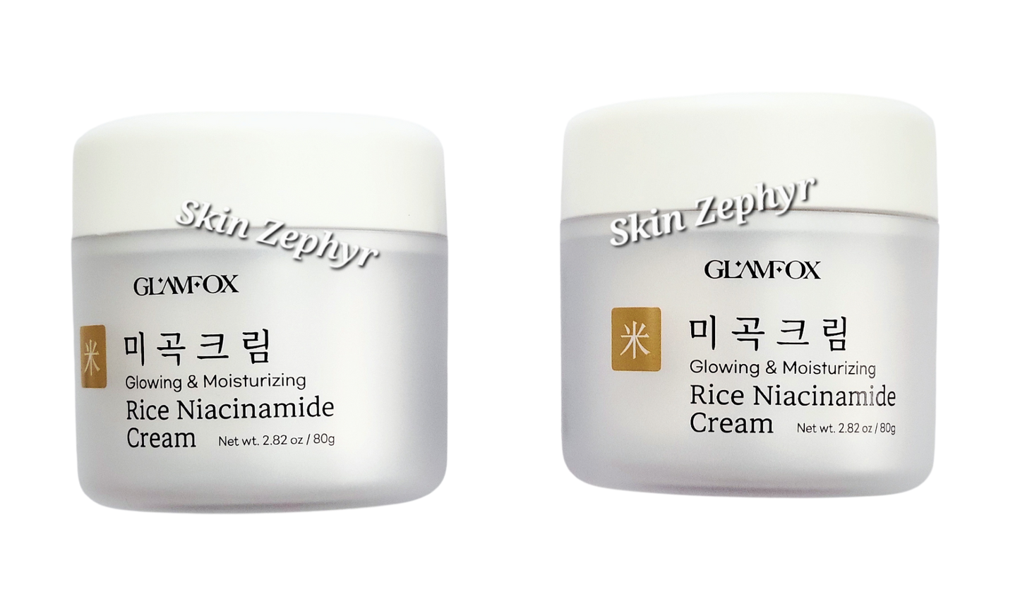 Glamfox Rice Niacinamide Glowing & Moisturizing Cream Duo
