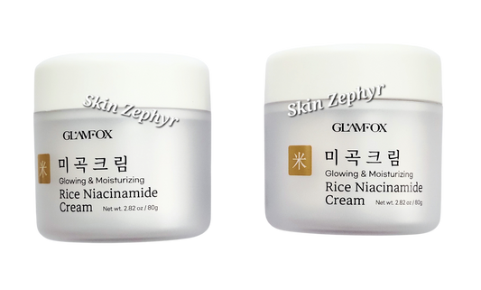 Glamfox Rice Niacinamide Glowing & Moisturizing Cream Duo